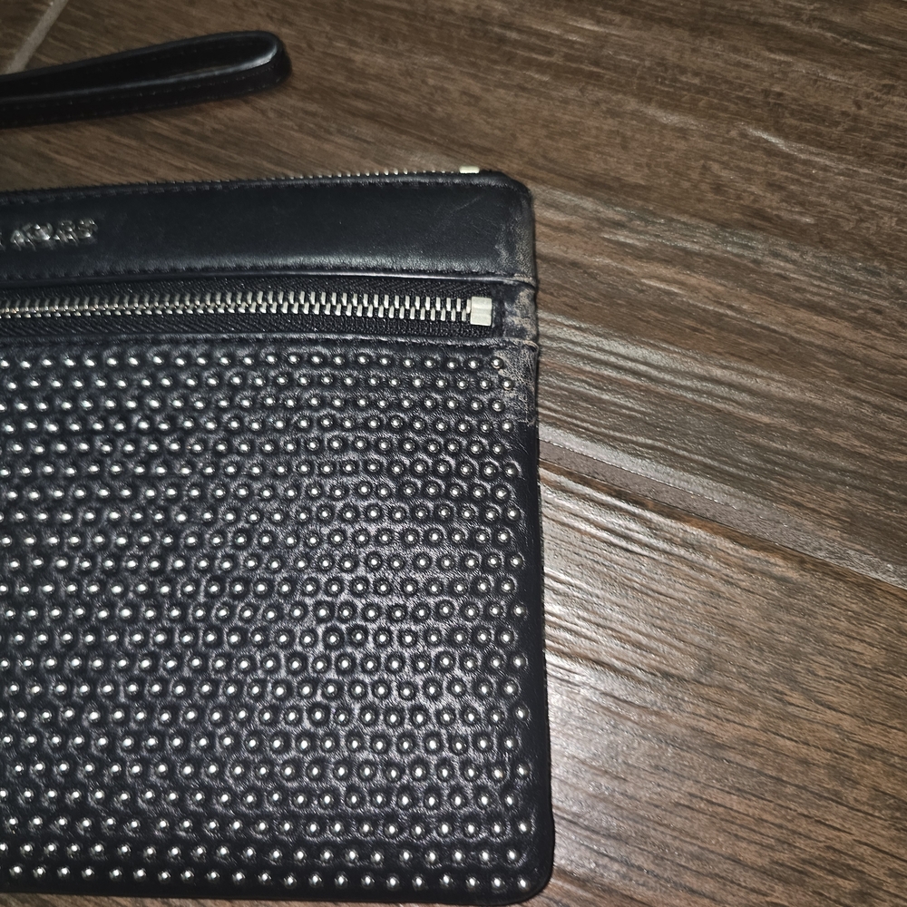 Michael Kors Black Studded Wristlet - Picture 3 of 5
